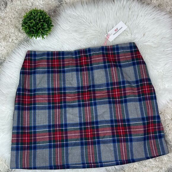 Vineyard Vines Red and Blue Plaid Mini Skirt - Picture 3 of 12